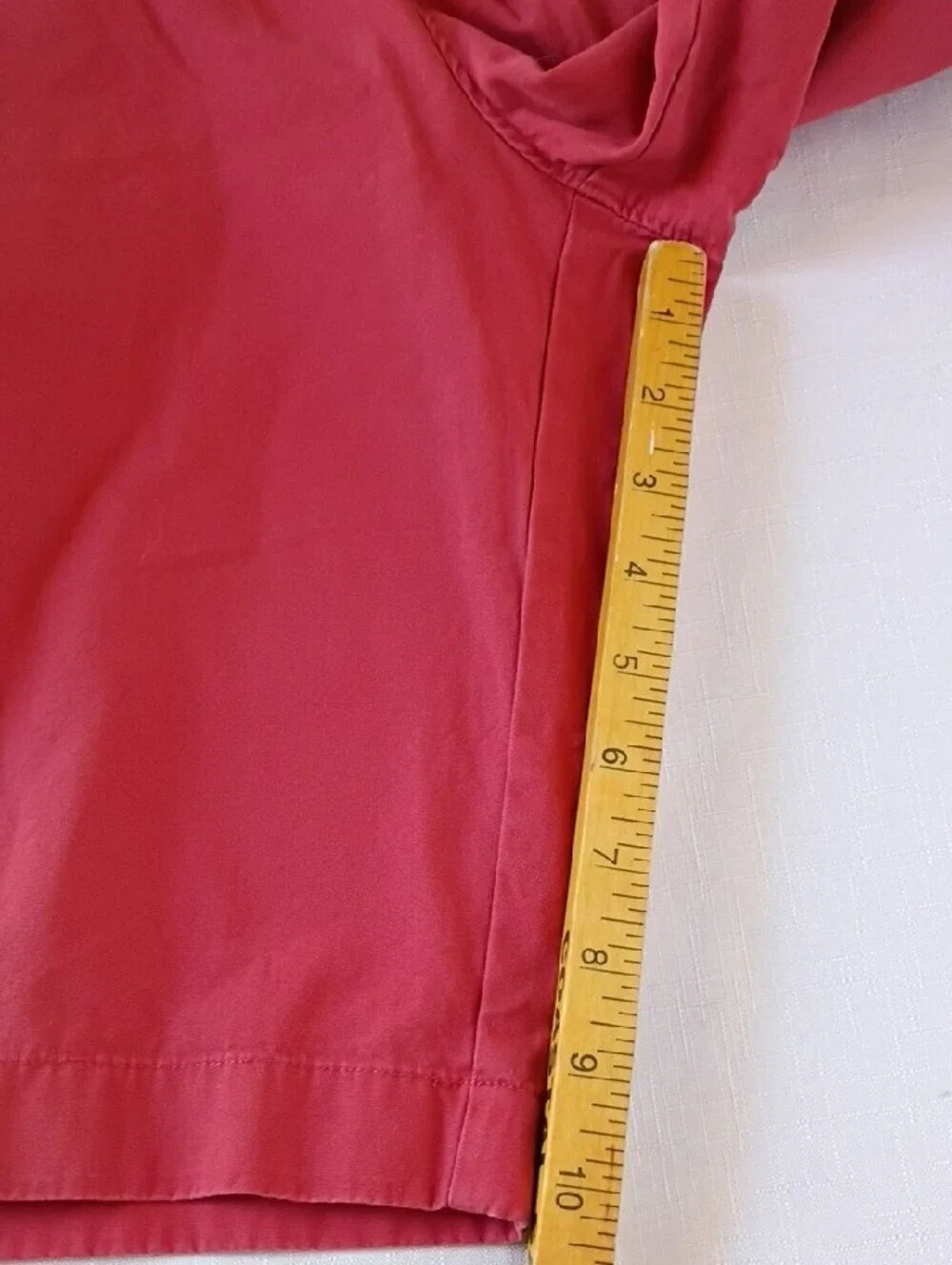 J. Crew Men’s Coral Color Flat Front Chino Shorts Size 34